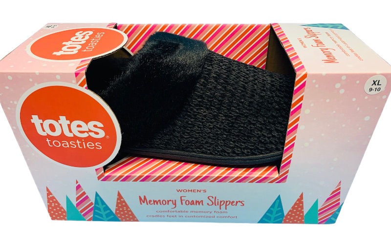 Photo 1 of 894291… women’s size XL memory foam slippers totes toasties 9-10