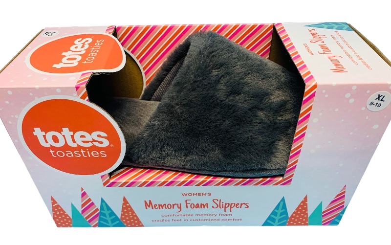 Photo 1 of 894296…  women’s size XL memory foam slippers totes toasties 9-10