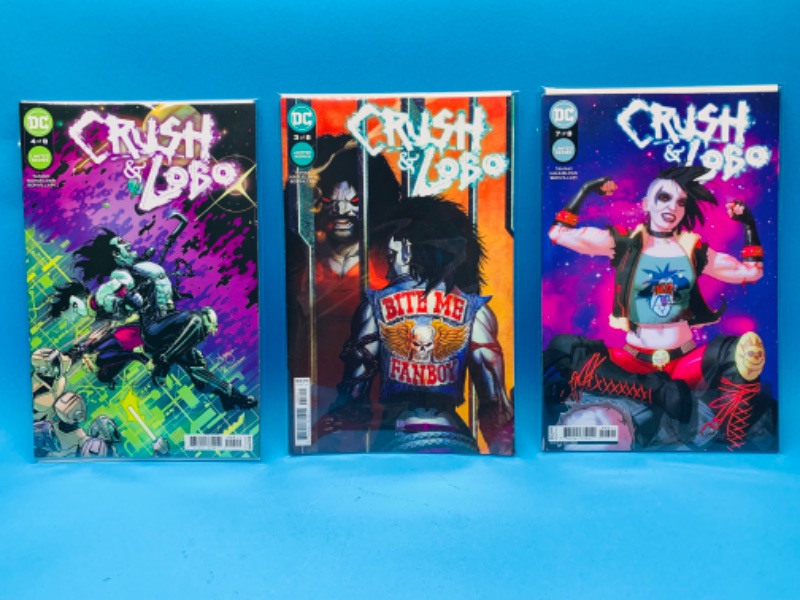 Photo 1 of 894370…3 crush and lobo comics in plastic sleeves 