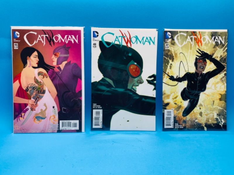 Photo 1 of 894383…3 catwoman  comics in plastic sleeves 