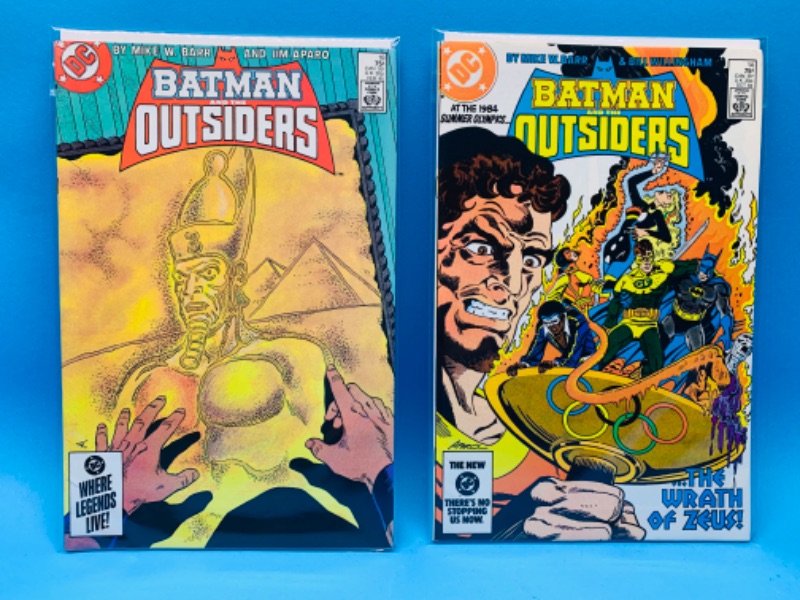 Photo 1 of 894393…2 vintage $.75 Batman outsiders comics in plastic sleeves 