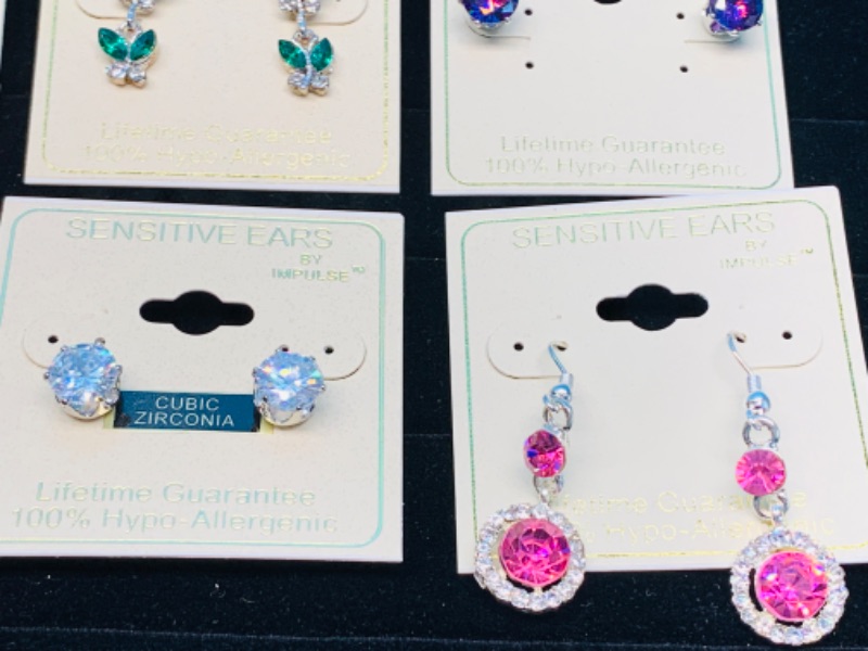 Photo 3 of 894472…6 pairs of pierced hypoallergenic sensitive earrings 