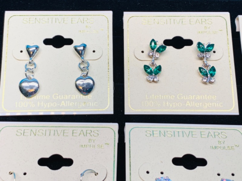 Photo 4 of 894472…6 pairs of pierced hypoallergenic sensitive earrings 