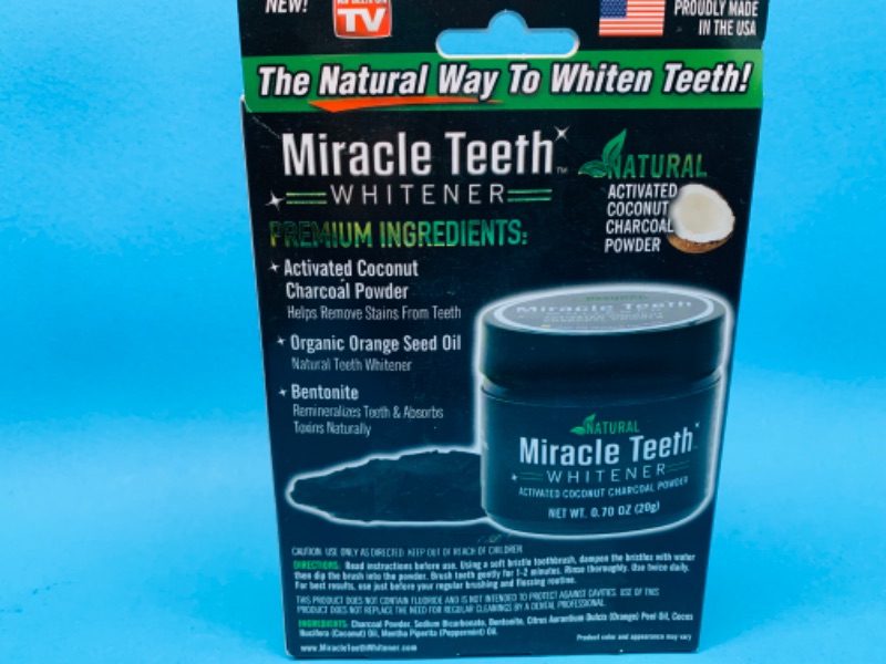 Photo 3 of 894481… Miracle Teeth whitener- natural activated coconut charcoal powder 