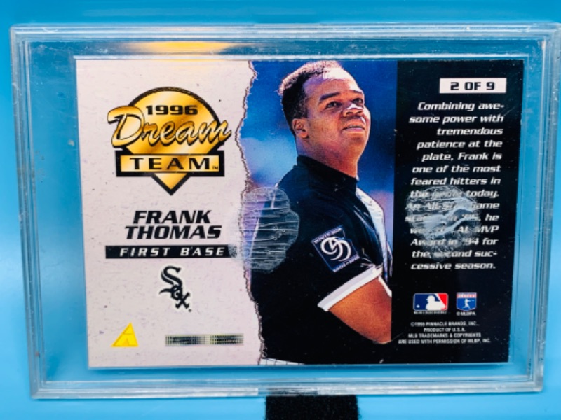 Photo 2 of 894490…1996 dream team Frank Thomas card 2 in hard plastic case 