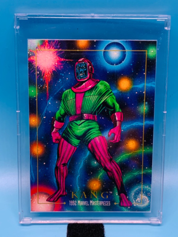 Photo 1 of 894491…1992 marvel masterpieces Kang card 44 in hard plastic case 