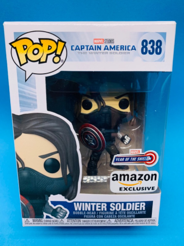 Photo 1 of 894527… Funko pop captain America winter soldier bobblehead figure 