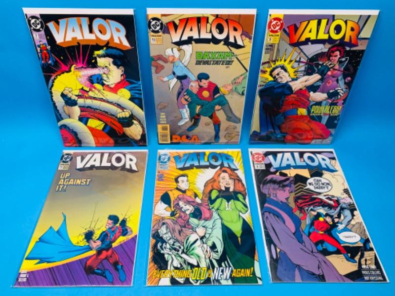 Photo 1 of 894539…6 valor  comics in plastic sleeves 