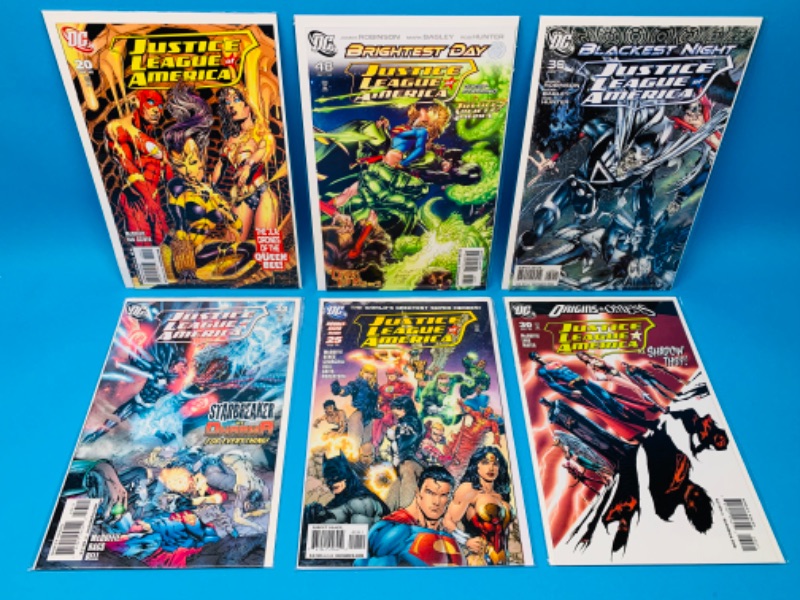 Photo 1 of 894546…6 justice league of America  comics in plastic sleeves 