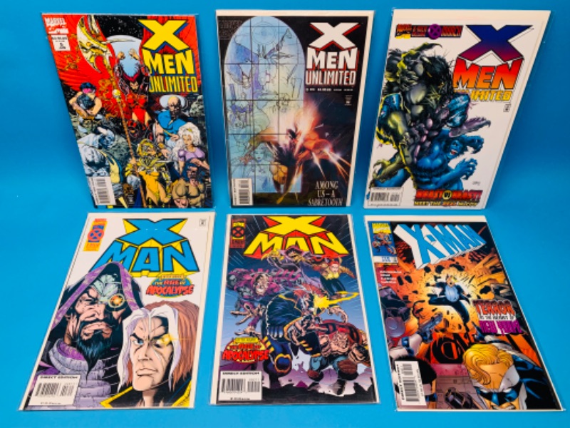 Photo 1 of 894547…6 X-men  comics in plastic sleeves 