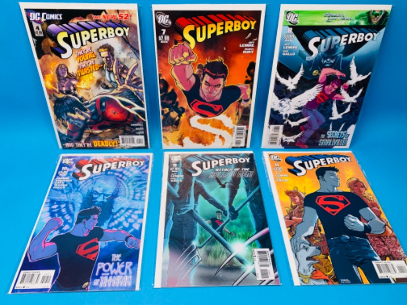 Photo 1 of 894557…6 Superboy  comics in plastic sleeves 