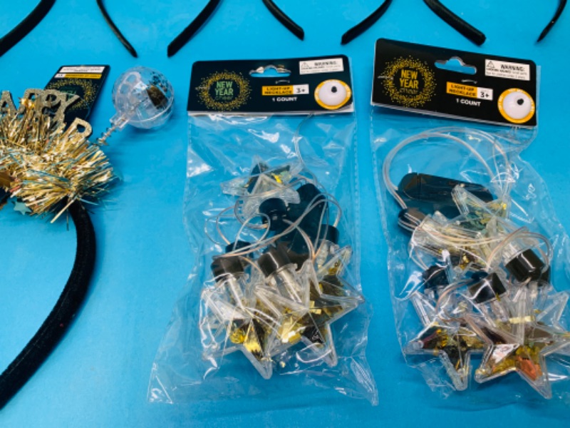 Photo 2 of 894622…new year headbands, necklaces, and light up necklaces and headband 
