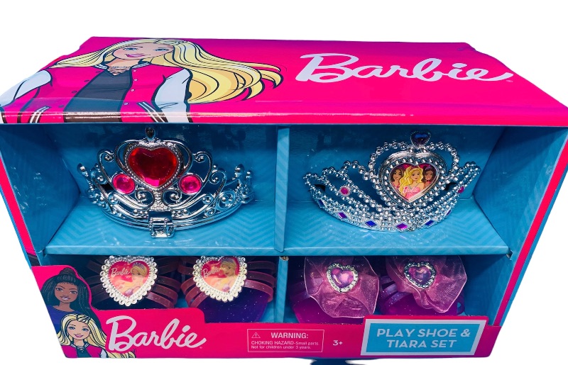 Photo 1 of 894636…Barbie play shoe and tiara set 