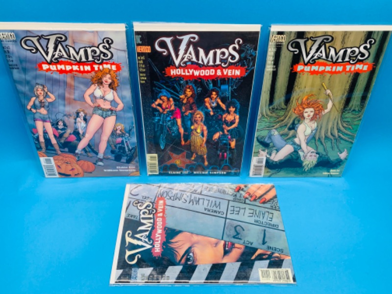 Photo 1 of 894677…4 Vamps comics in plastic sleeves 
