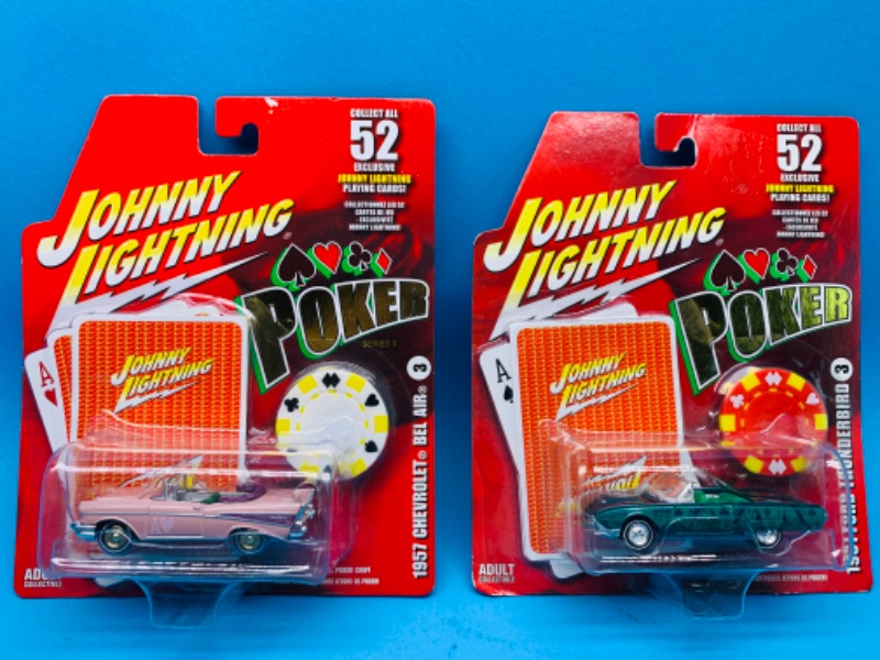 Photo 1 of 894680…2 Johnny Lightning Poker die cast cars