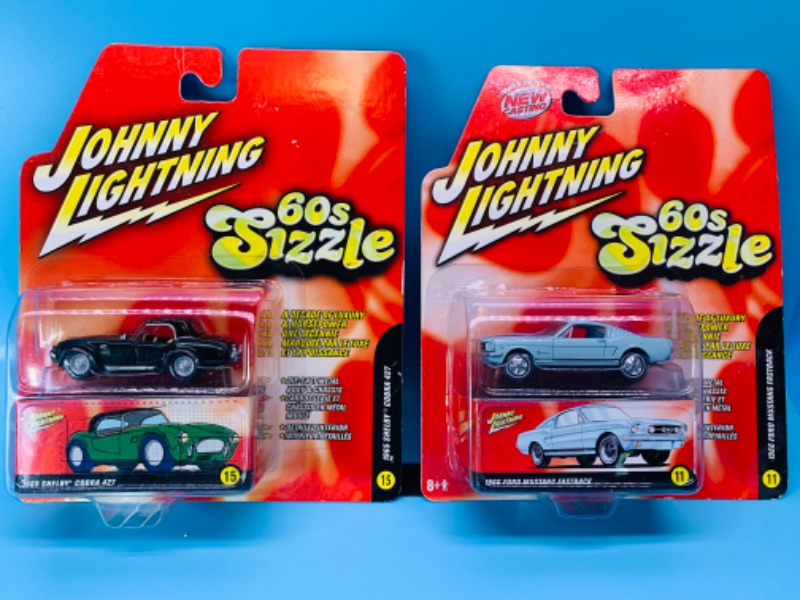 Photo 1 of 894682… 2 Johnny Lightning die cast 60’s sizzle cars