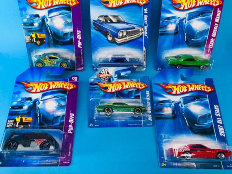 Photo 1 of 894699…6 hot wheels die cast muscle cars