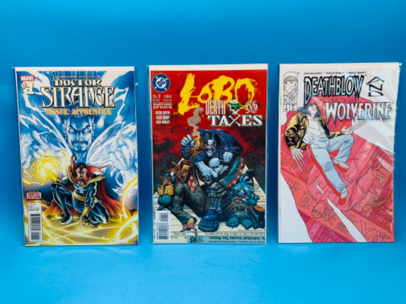 Photo 1 of 894767…3  comics all #1’s in plastic sleeves 