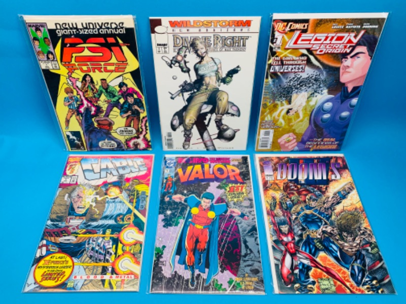 Photo 1 of 894769…  6 comics all #1’s in plastic sleeves 