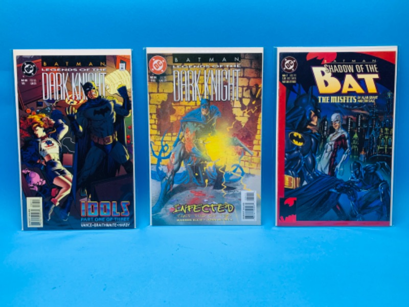 Photo 1 of 894805…3 Batman  comics in plastic sleeves 