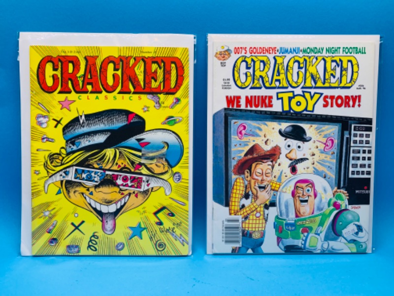 Photo 1 of 894817…2 vintage Cracked magazines in plastic sleeves 