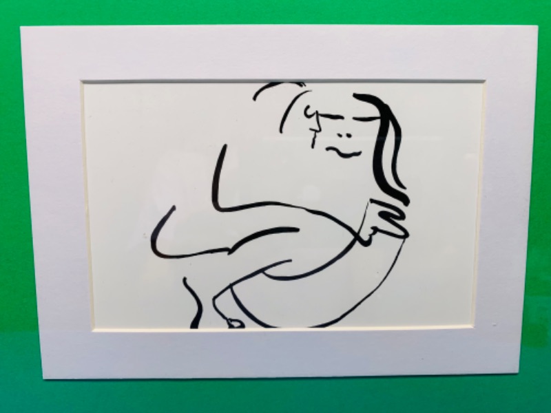 Photo 2 of 894835… framed John Lennon Dyansen gallery postcard drawing “Bag One” 