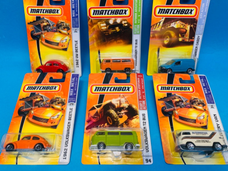 Photo 1 of 894840…6 matchbox die cast Volkswagens