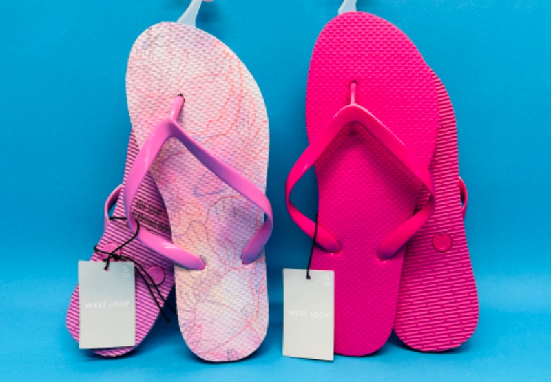 Photo 1 of 894856…2 pairs of flip flops ladies size S 5-6