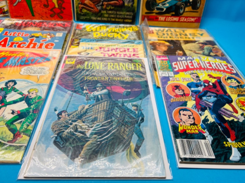 Photo 3 of 894872…damaged- vintage comics with stains, bends, folds