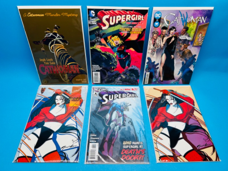 Photo 1 of 894882…6 female superhero  comics in plastic sleeves 