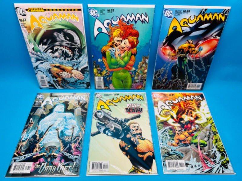 Photo 1 of 894892…  6 aquaman comics in plastic sleeves 