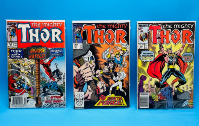 Photo 1 of 894896…3 older Thor comics in plastic sleeves 