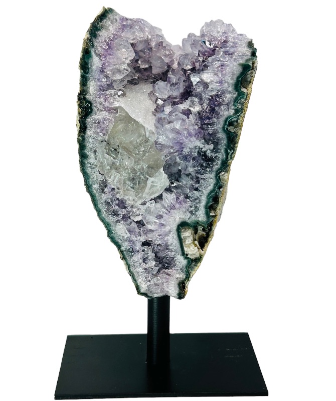 Photo 7 of 894917…5.5”  amethyst crystal rock on stand - height includes display stand 