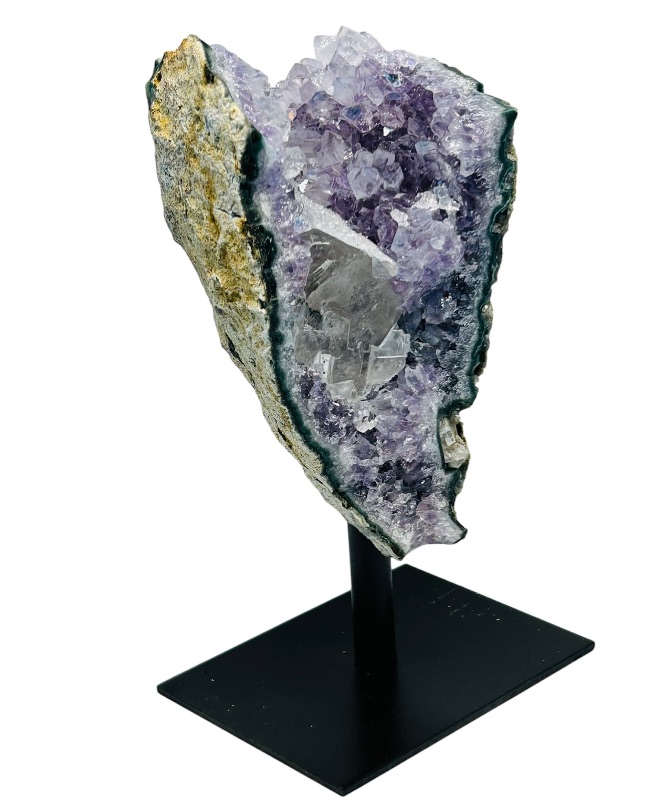 Photo 1 of 894917…5.5”  amethyst crystal rock on stand - height includes display stand 