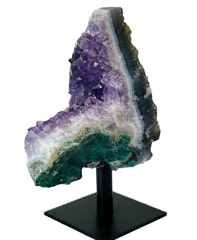 Photo 4 of 894918…4.5”  amethyst crystal rock on stand - height includes display stand 