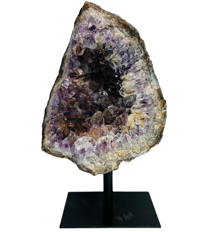 Photo 1 of 894919…7.5”  amethyst crystal rock on stand - height includes display stand 