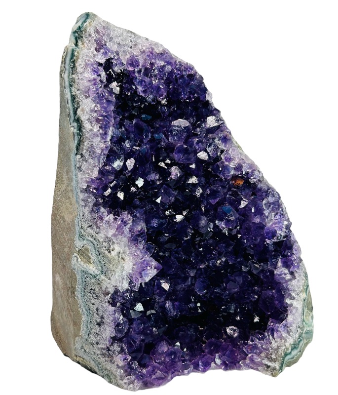 Photo 1 of 894921…4”   amethyst crystal geode 