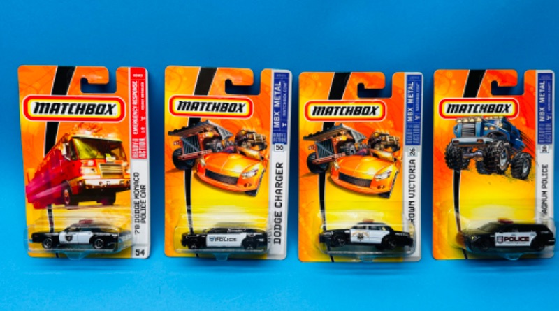 Photo 1 of 894930…4 Matchbox die cast police cars 