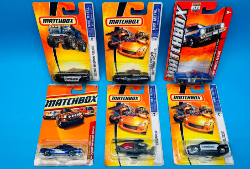 Photo 1 of 894931…6 Matchbox die cast police cars 