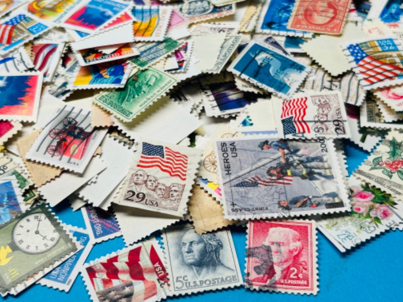Photo 6 of 894955…hundreds of used stamps
