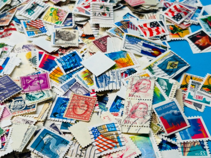 Photo 8 of 894955…hundreds of used stamps