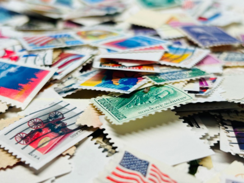 Photo 5 of 894955…hundreds of used stamps