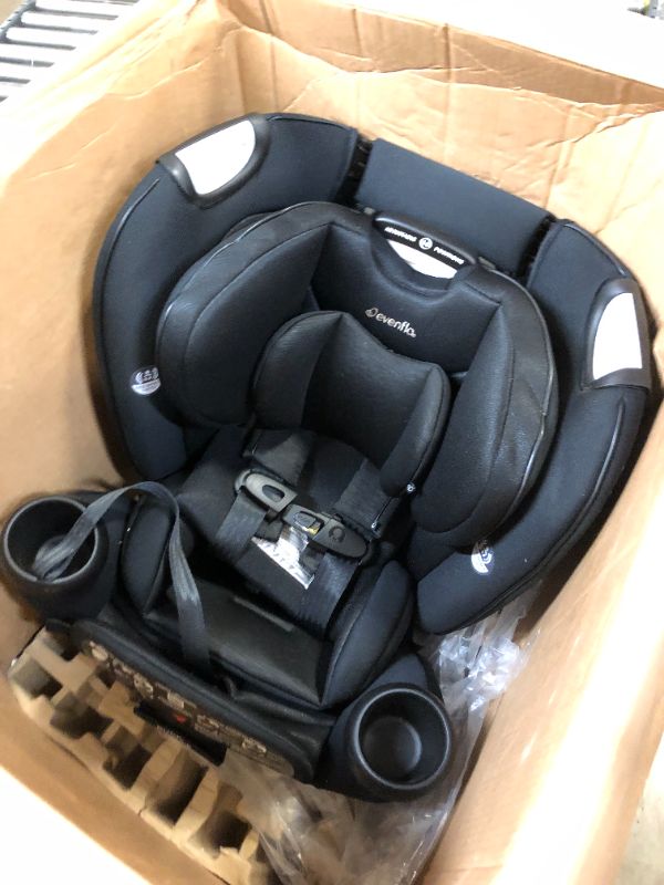 Photo 2 of Evenflo Gold Revolve360 Rotational All-in-1 Convertible Car Seat Swivel Car Seat Rotating Car Seat for All Ages Swivel Baby Car Seat Mode Changing 4120Lb Car Seat and Booster Car Seat, Onyx Onyx Black