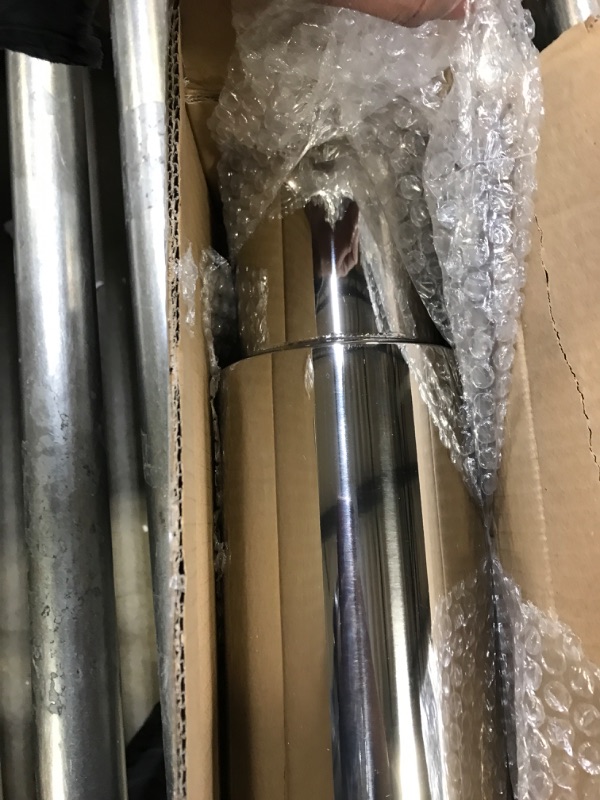 Photo 3 of EVIL ENERGY Exhaust Muffler, Stainless Steel Exhaust Tip, Universal 18.5" Length (Non Burnt, 2.5'' Inlet 4'' Outlet) 2.5" in 4" out-Non Burnt