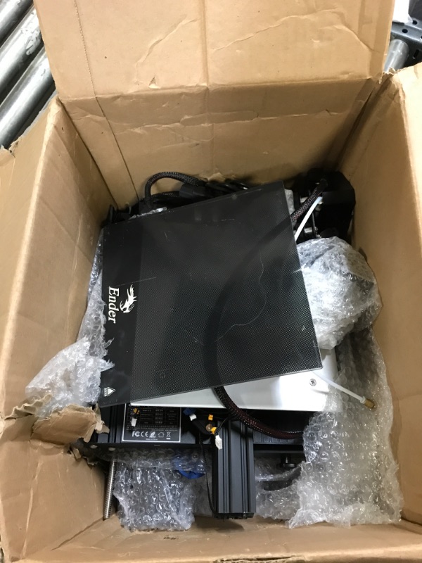 Photo 1 of Official Creality Ender 3 V2 Upgraded 3D Printer with Silent Motherboard Branded Power Supply Carborundum Glass Platform Resume Printing Function, DIY FDM 3D Printers Build Size 8.66x8.66x9.84 inch
