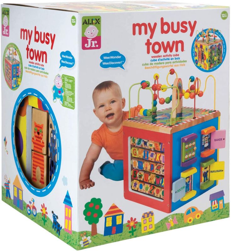 Photo 1 of ALEX Toys Discover My Busy Town Wooden Activity Cube
