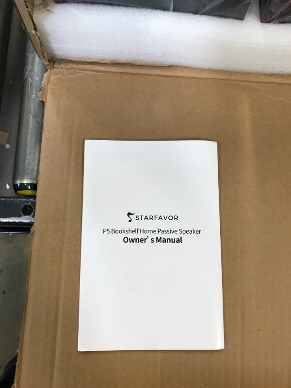 Photo 1 of Starfavor 5.25” Passive Bookshelf Speakers Pair, 2-Way Home Stereo Speakers 50 watts RMS, 100 watts Peak Power, 5 inch Wired Audio Speakers for Home Theater -P5