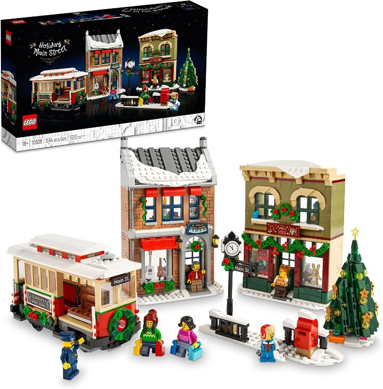 Photo 1 of LEGO Holiday Main Street 10308 Building Set for Adults (1,514 Pieces) factory sealed 