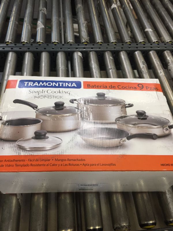 Photo 4 of 9 Pieces Nonstick Pots & Pans Cookware Set Kitchen Kitchenware Cooking NEW (Champagne) (80143/074)