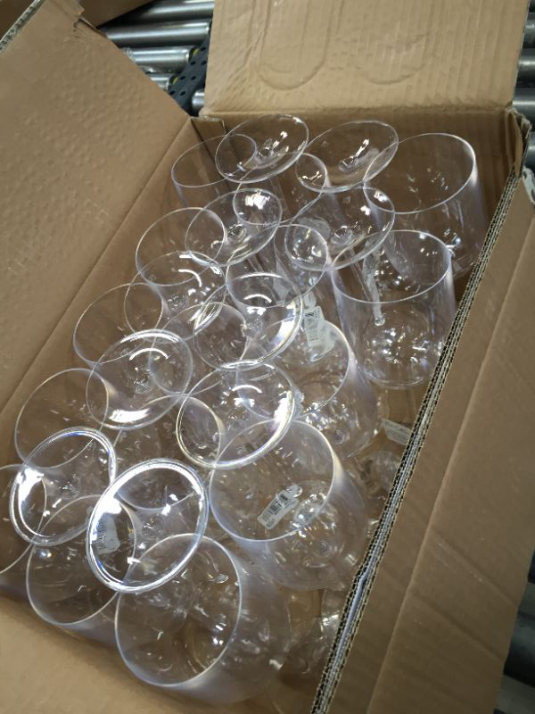 Photo 2 of 12OZ CLEAR WINE GLASSES ( 25 COUNT) 